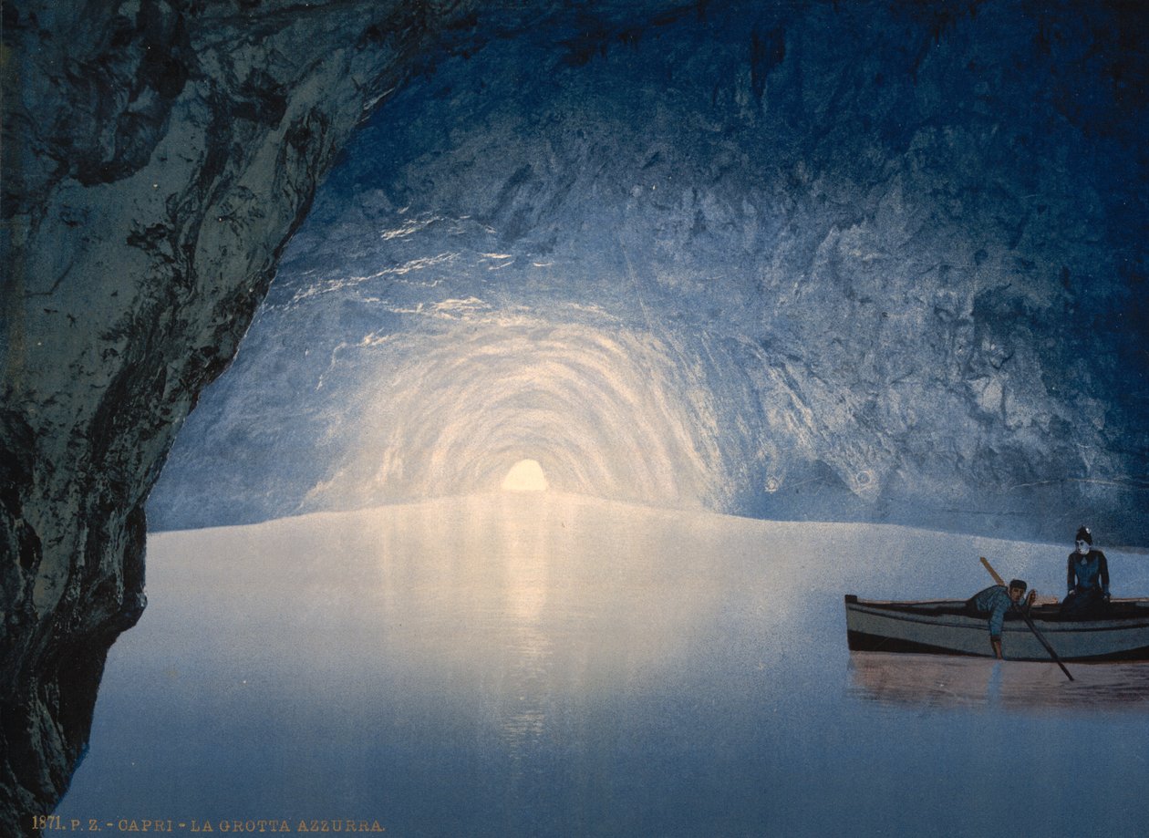 Błękitna Grota, Wyspa Capri, 1890-1900 autorstwa Detroit Publishing Co.