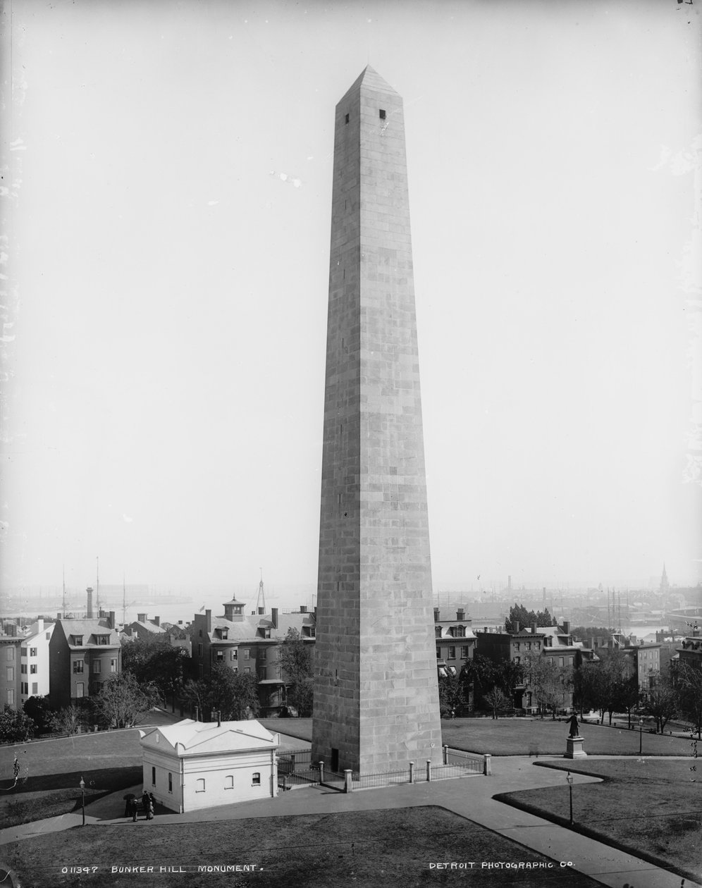 Pomnik Bunker Hill, Charlestown, Massachusetts, ok. 1890-99 autorstwa Detroit Publishing Co.
