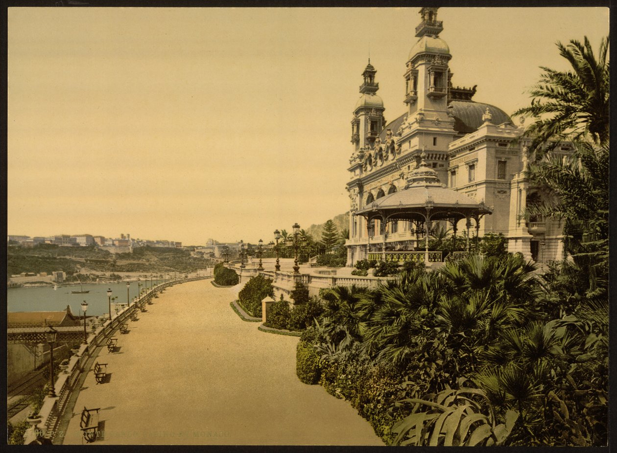 Kasyno, Monte Carlo, Monako, Riwiera autorstwa Detroit Publishing Co.