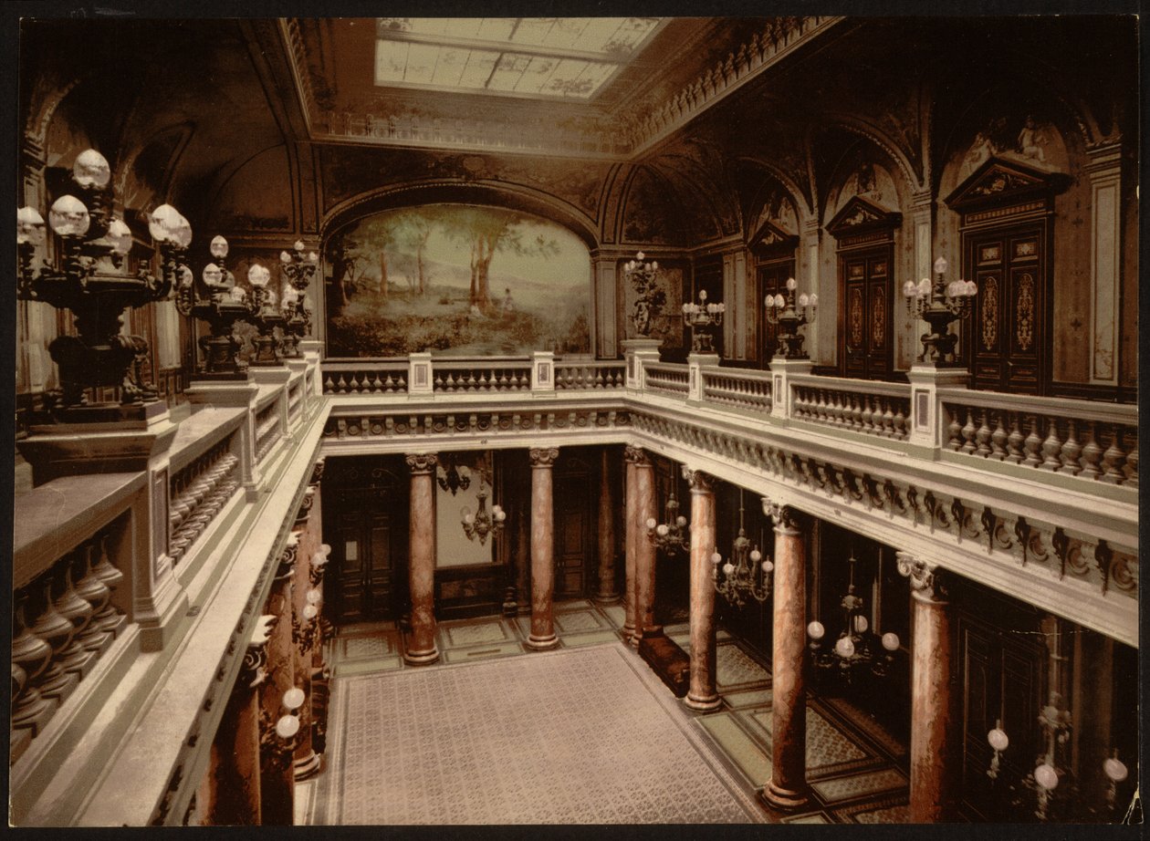 Wejście do kasyna, Atrium, Monte Carlo, Riviera autorstwa Detroit Publishing Co.