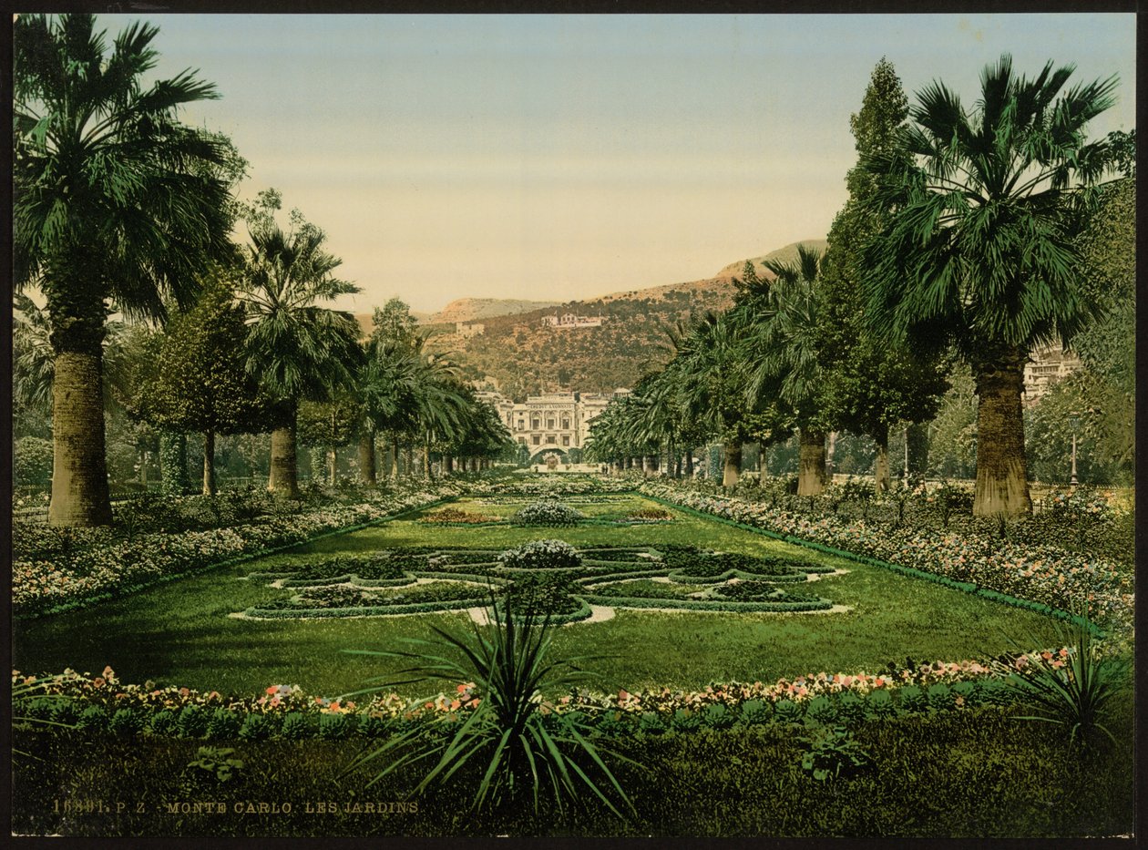 Wejście do kasyna, Ogrody, Monte Carlo, Riwiera, Monako autorstwa Detroit Publishing Co.