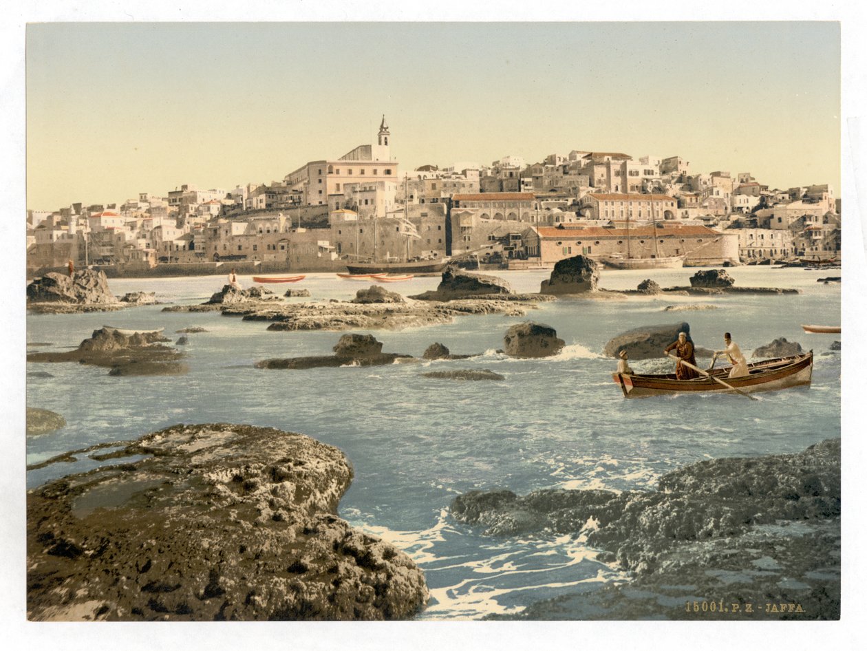 Z morza, Jaffa, Ziemia Święta, Izrael, ok. 1890-1900 (odbitka fotochromowa)) autorstwa Detroit Publishing Co.
