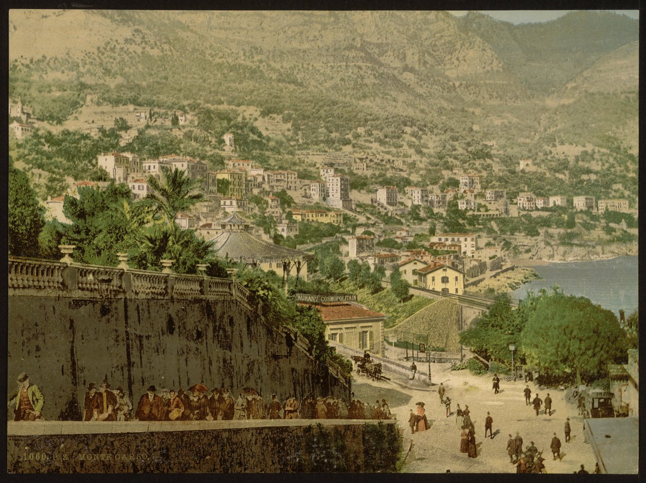 Widok ogólny, Monte Carlo, Riwiera, Monako autorstwa Detroit Publishing Co.