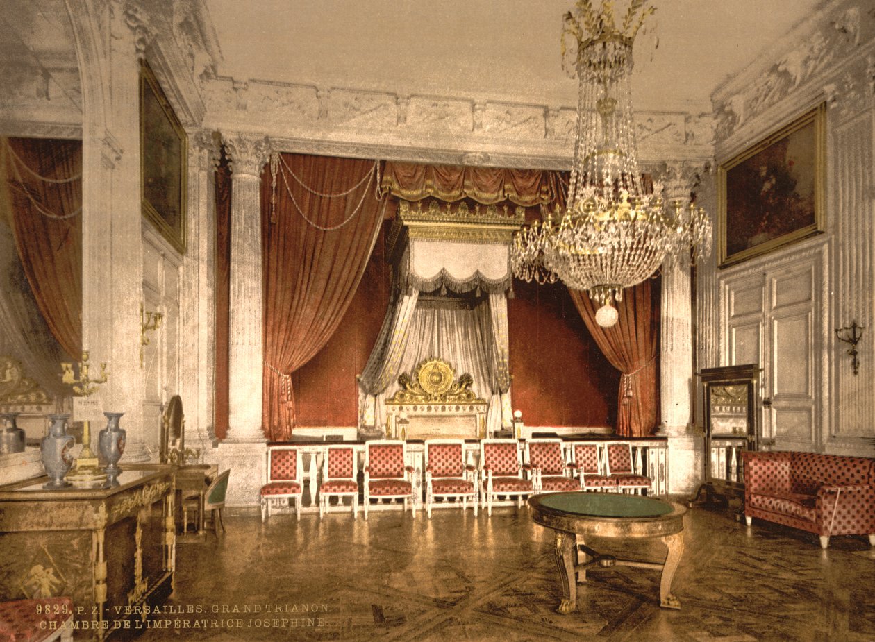 Grand Trianon, komnata cesarzowej, Wersal, ok. 1890-1900 autorstwa Detroit Publishing Co.