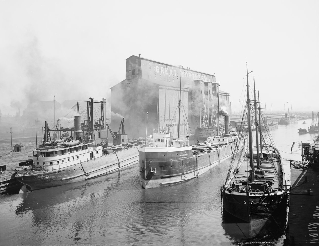 Wielka Winda Północna i wysyłka, Buffalo, Nowy Jork autorstwa Detroit Publishing Co.