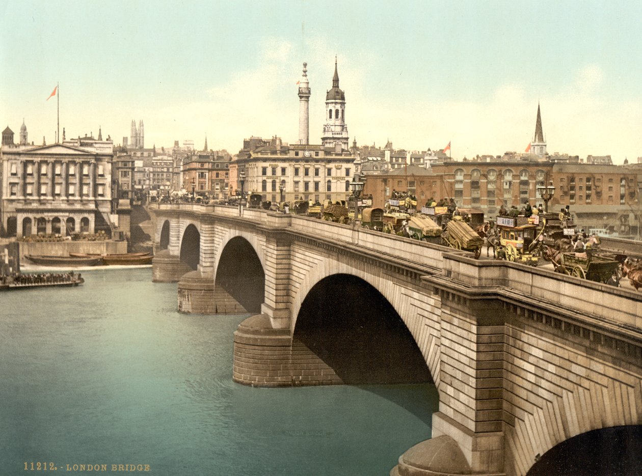 Most Londyński, ok. 1890-1900 autorstwa Detroit Publishing Co.