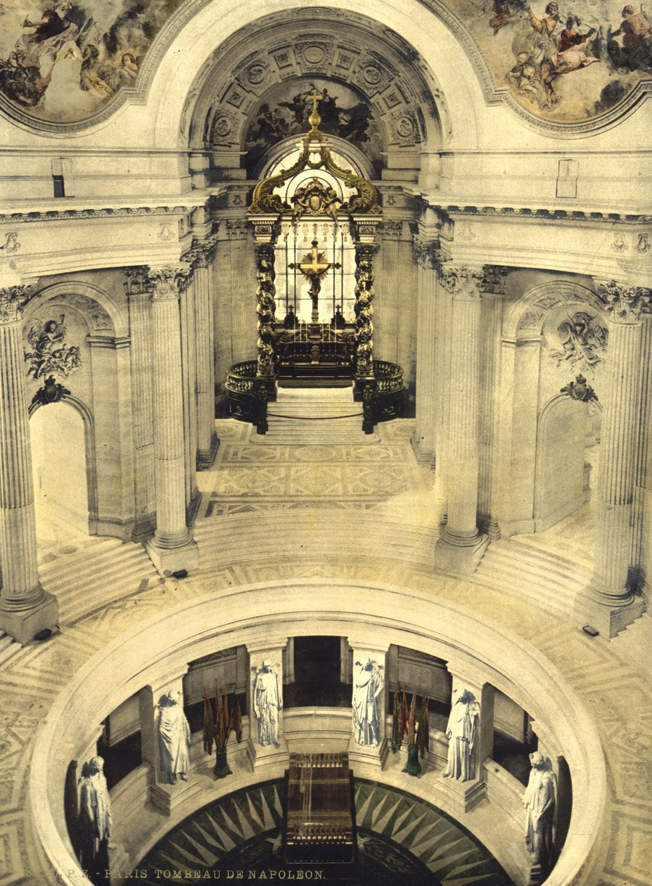 Grób Napoleona, Les Invalides, Paryż, Francja, ok.1900 autorstwa Detroit Publishing Co.