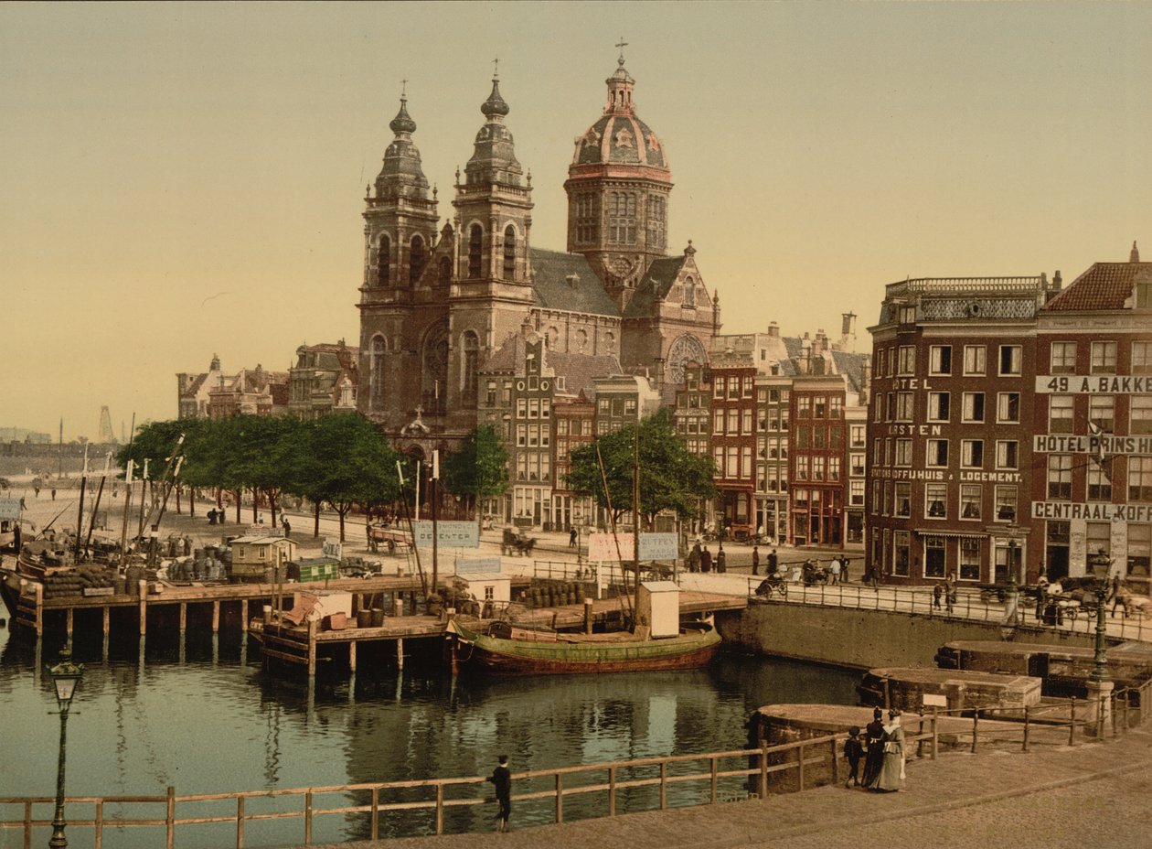 Kościół Mikołaja, Amsterdam, 1890-90 autorstwa Detroit Publishing Co.