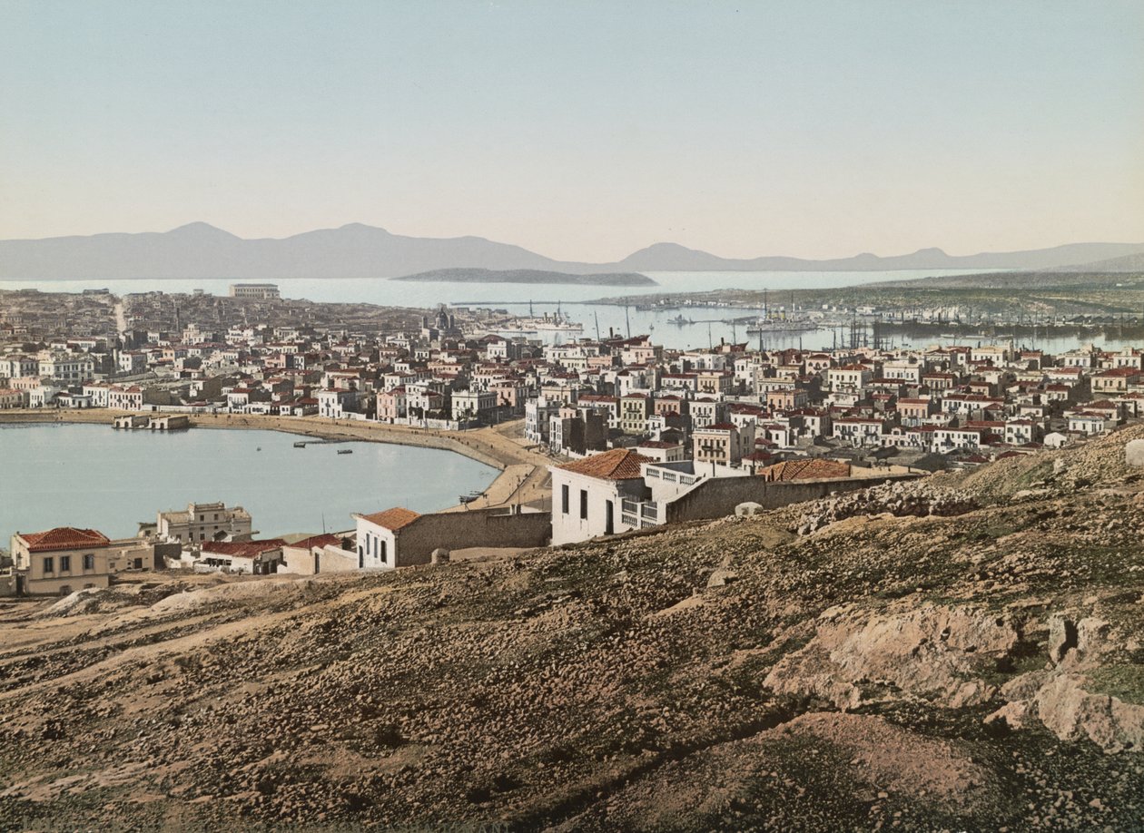 Port w Pireusie, 1905 autorstwa Detroit Publishing Co.