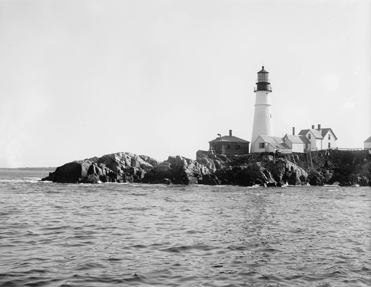 Portland Head Light, Portland, Maine, ok. 1900-10 autorstwa Detroit Publishing Co.