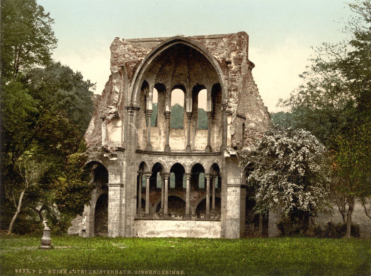 Ruiny opactwa Heisterbach, Nadrenia Północna-Westfalia, Niemcy, ok. 1900 autorstwa Detroit Publishing Co.