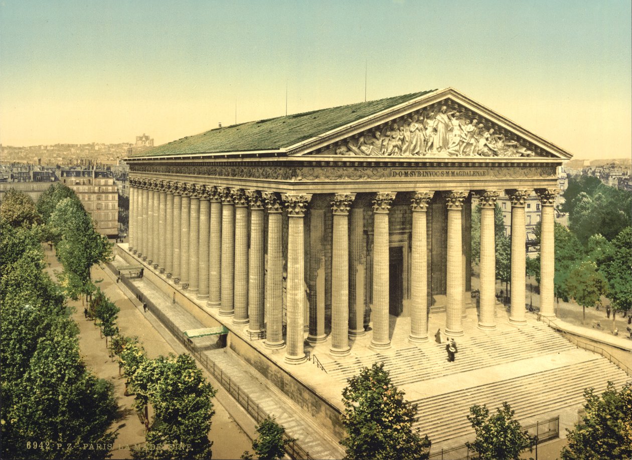 Madeleine, Paryż, ok. 1890-1900 autorstwa Detroit Publishing Co.