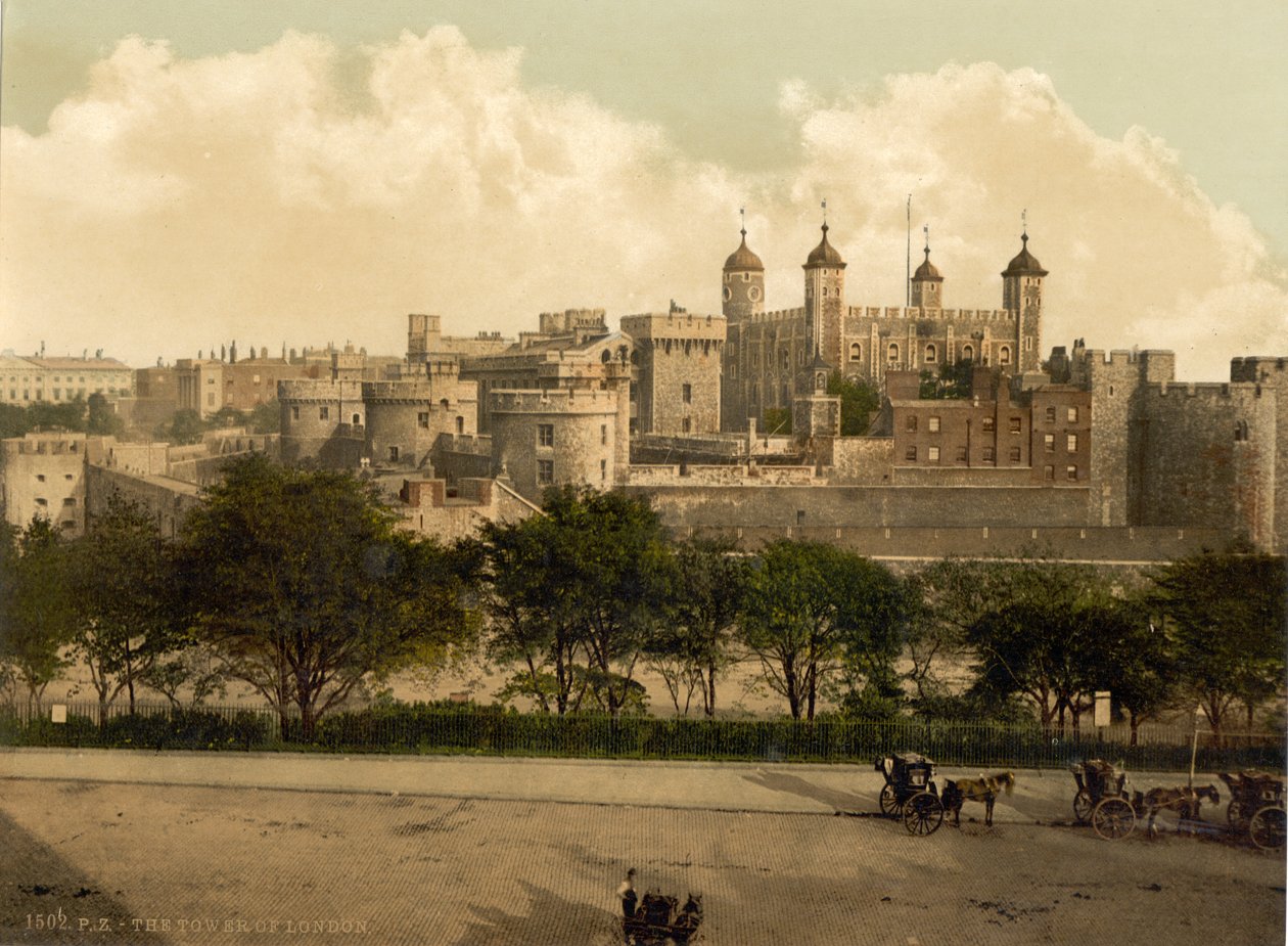Tower of London, ok. 1890-1900 autorstwa Detroit Publishing Co.