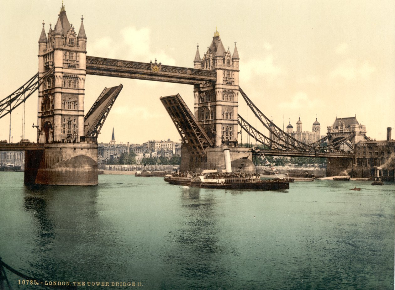 Tower Bridge, Londyn autorstwa Detroit Publishing Co.