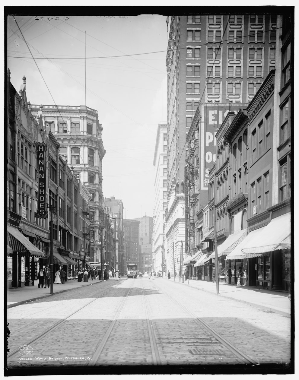 Wood Street, Pittsburgh, Pa. autorstwa Detroit Publishing Co.
