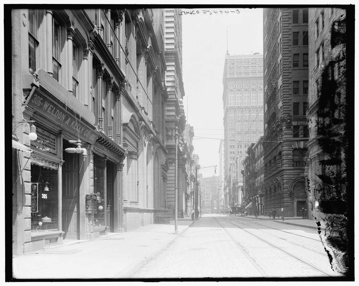 Wood Street, patrząc na wschód, Pittsburgh, Pa. autorstwa Detroit Publishing Co.