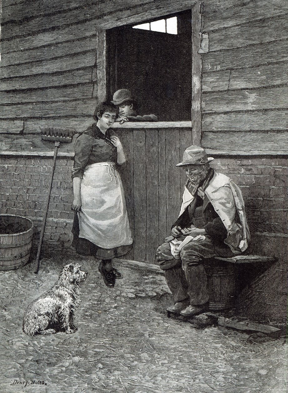 Oczekiwanie, z „Godziny wypoczynku”, 1888 autorstwa Dewey Bates
