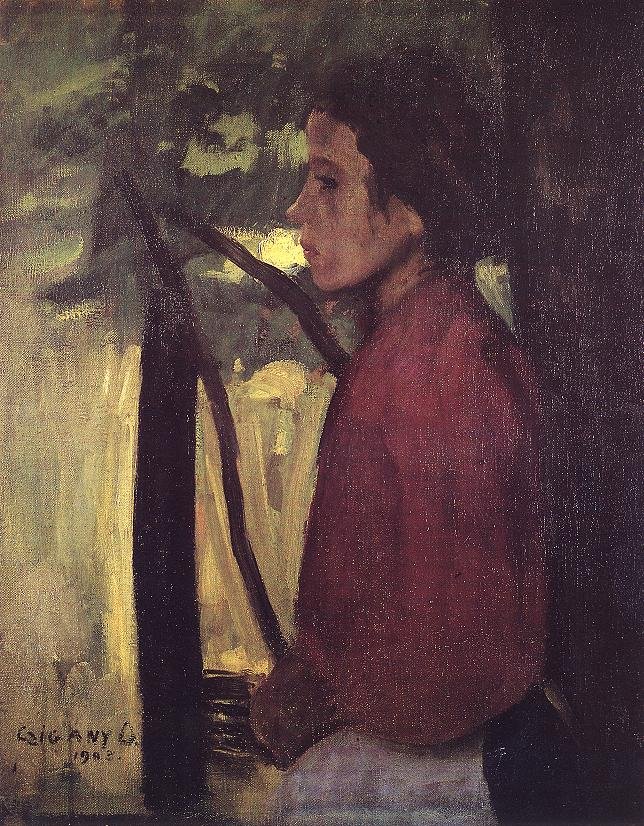 Portret dziewczyny zamyślonej autorstwa Dezso Czigany
