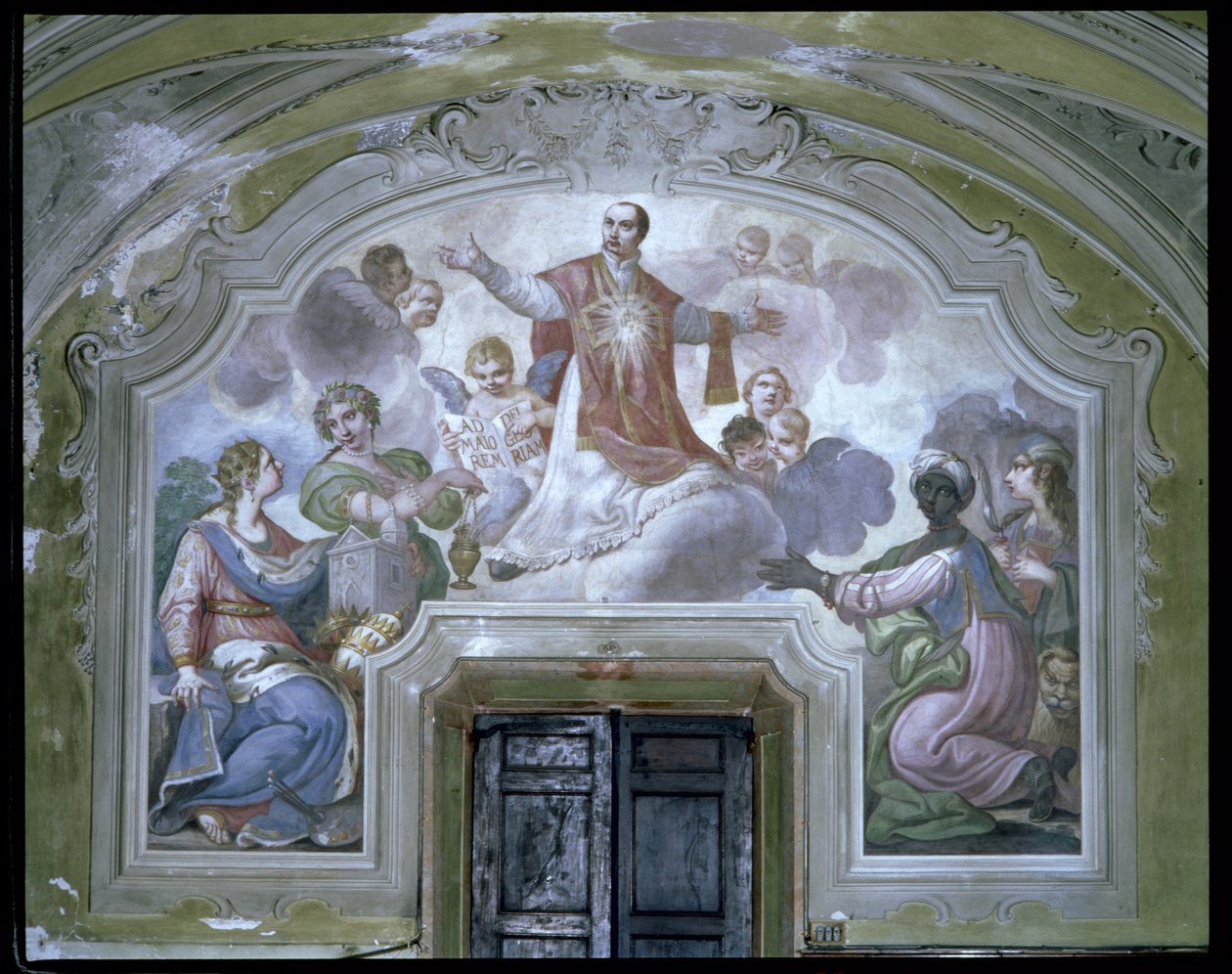 Apoteoza św. Ignacego Loyoli (ok. 1491-1556) z refektarza autorstwa Diacinto Fabbroni