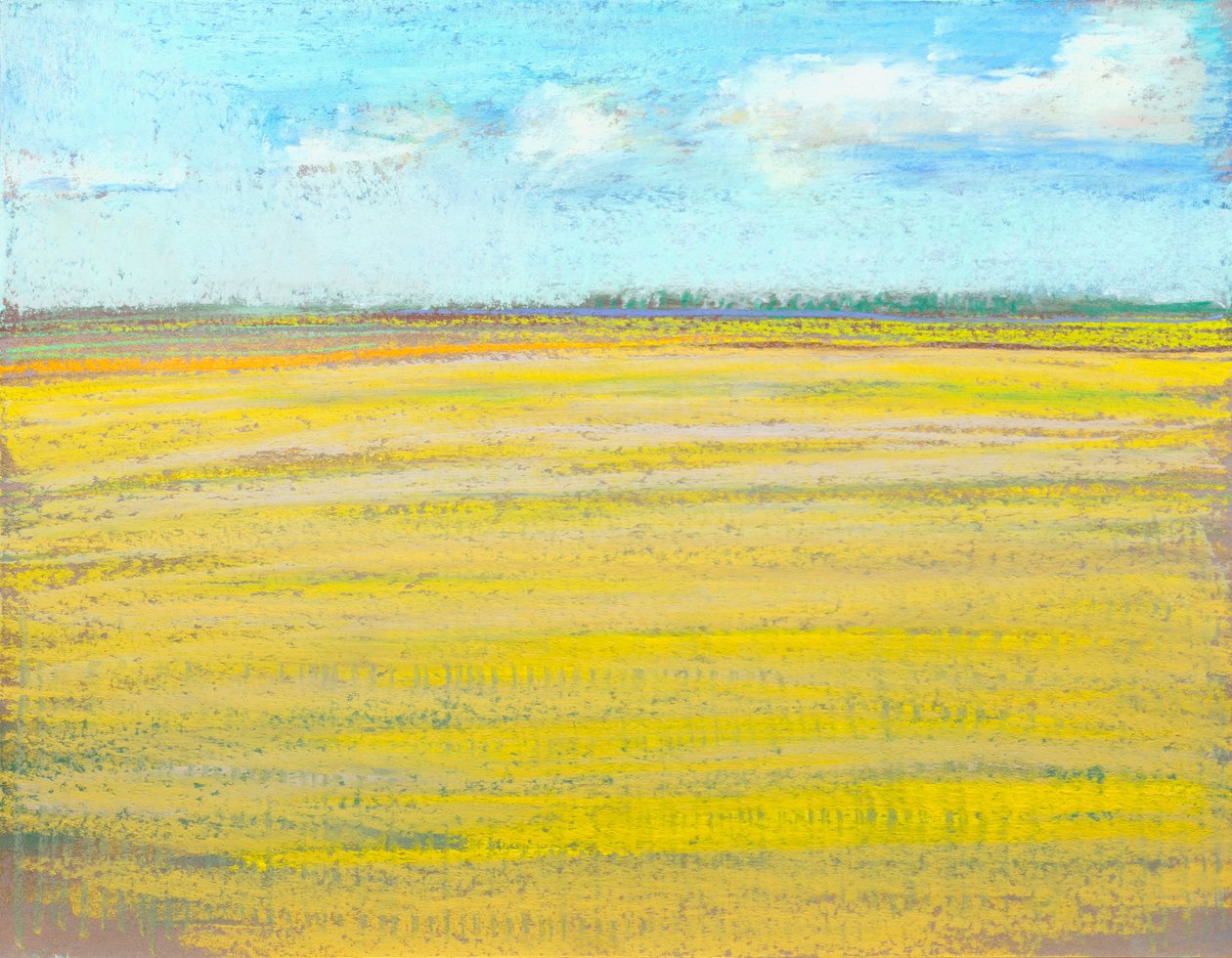 W naszej dolinie, 2023 (pastel na papierze) autorstwa Diana Jahns