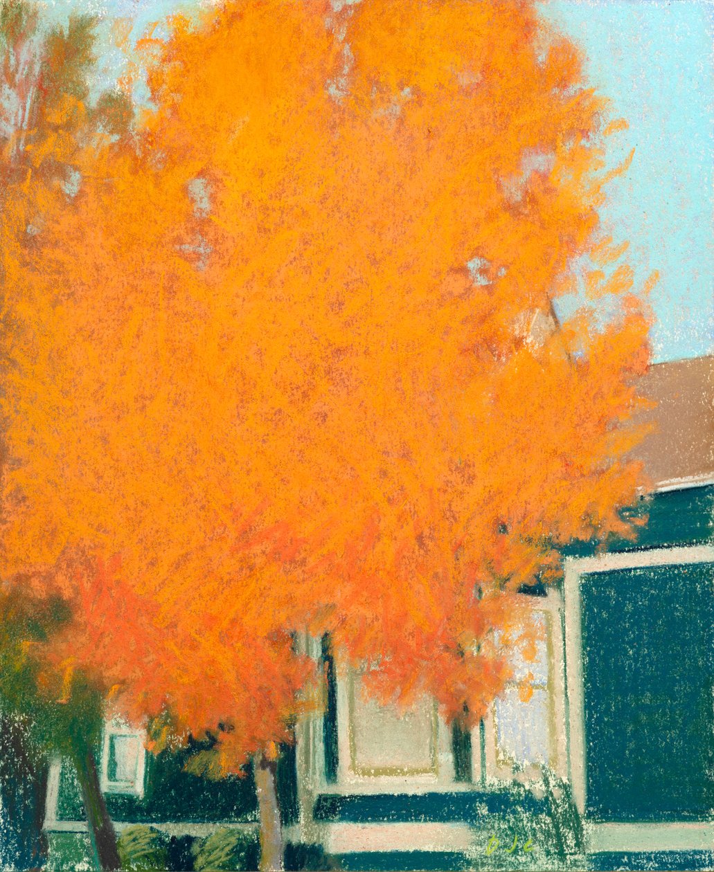Ponowna jesień, 2023 (pastel na papierze) autorstwa Diana Jahns