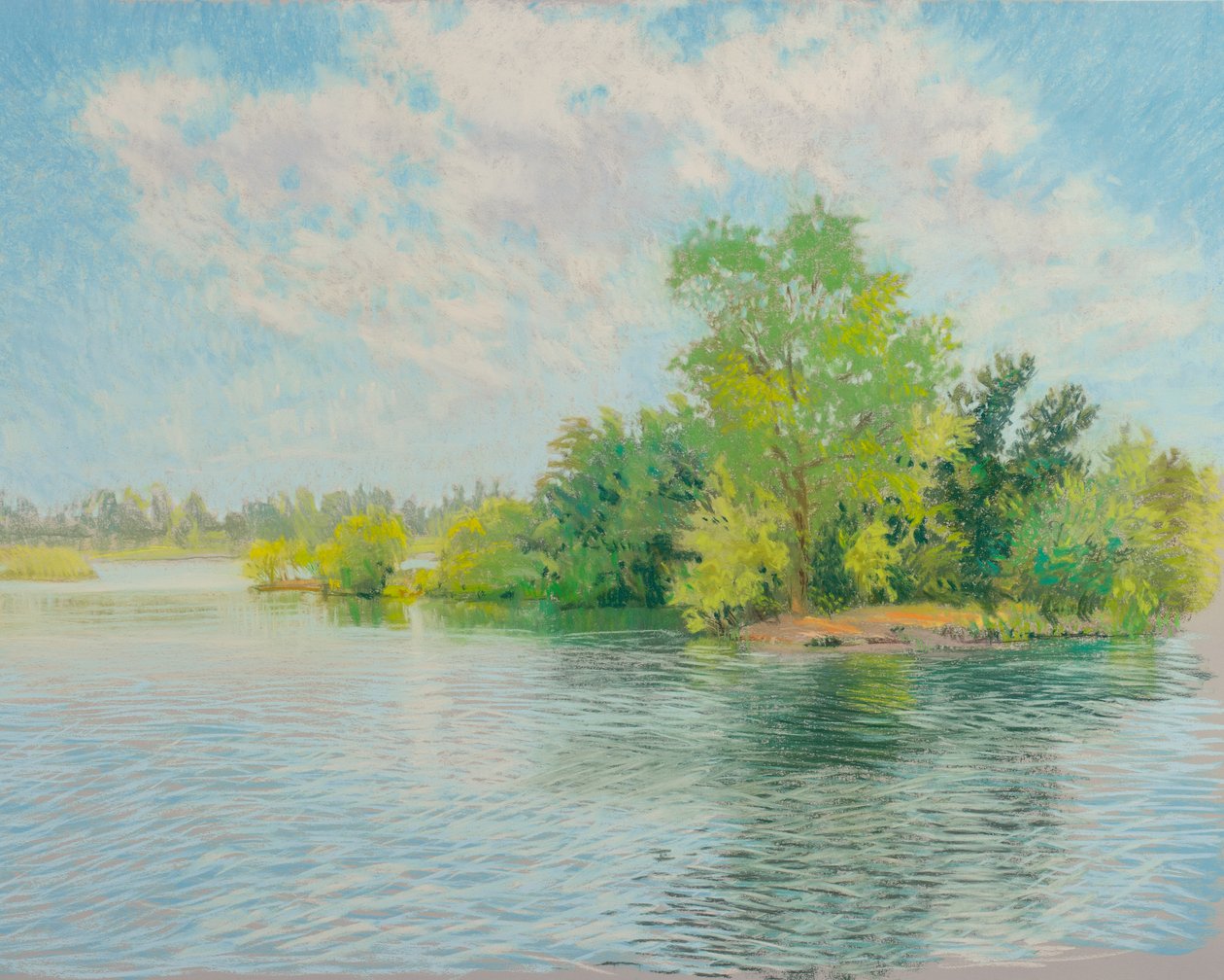 River Island, 2017 (pastel na papierze) autorstwa Diana Jahns