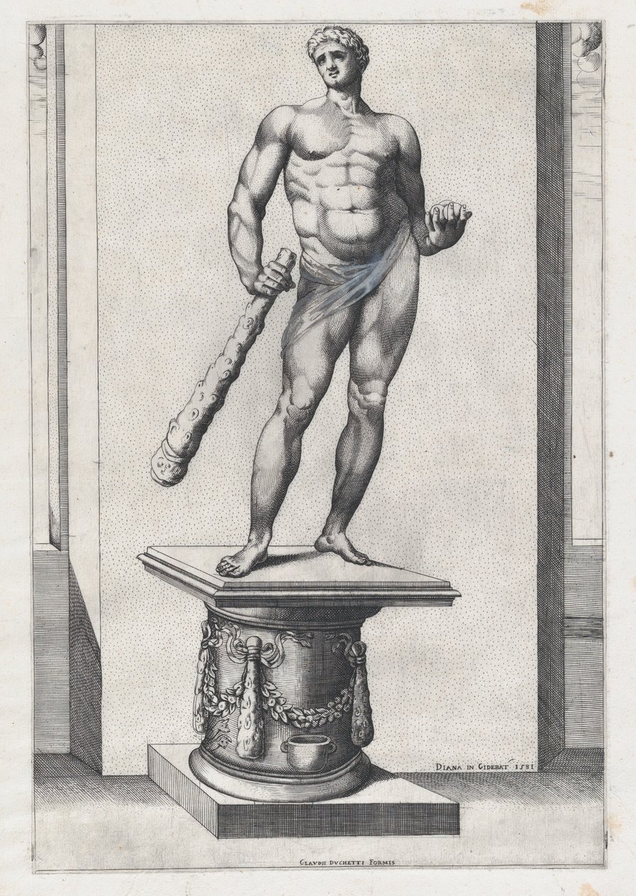 Lustro rzymskiej świetności: Herkules z jabłkami Hesperyd, 1581., 1581. autorstwa Diana Mantuana
