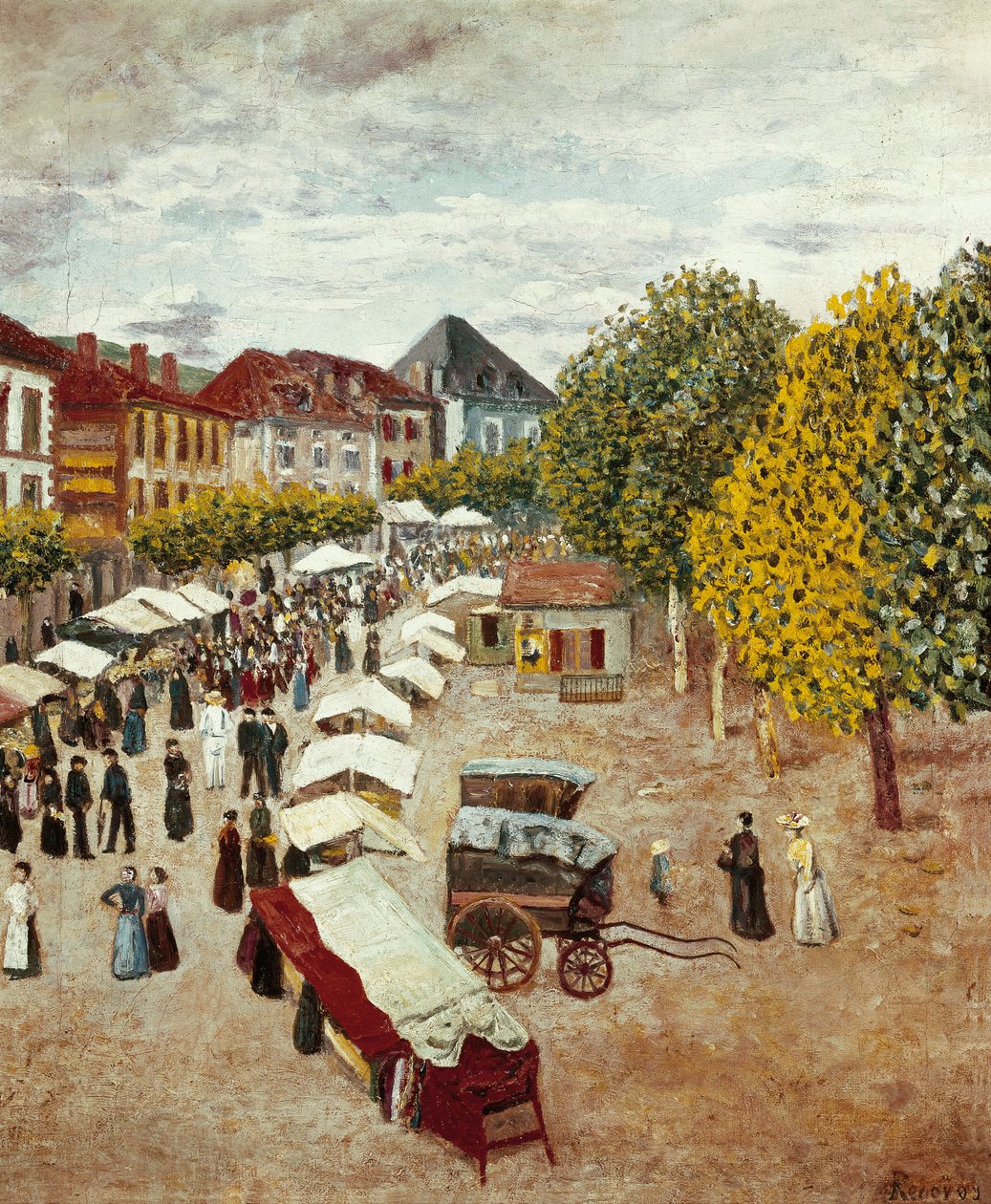 „„ Marsz Dax w Landes ”” Obraz Dario de Regoyos i Valdes (1875-1913) Kolekcja prywatna autorstwa Diario or Dario de Regoyos y Valdes