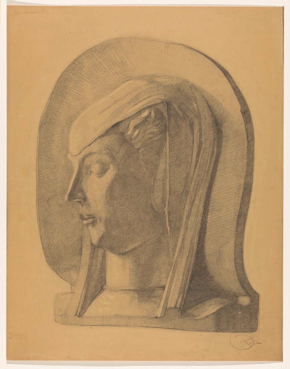 Głowa zawoalowanej kobiety autorstwa Dick Ket (signed by artist)