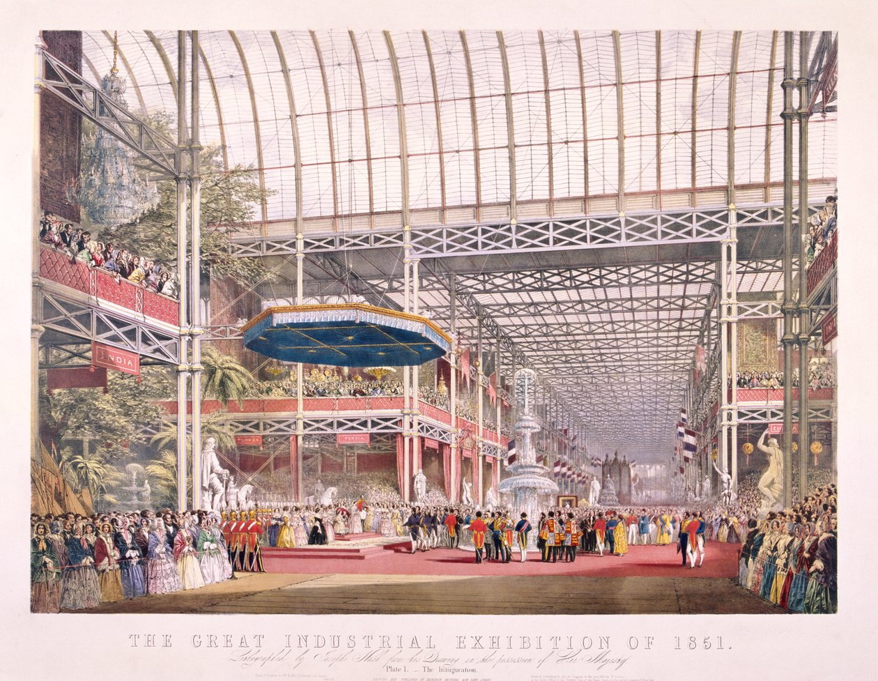 Wielka Wystawa, Crystal Palace, Hyde Park, Londyn, 1851 autorstwa Dickinson Brothers