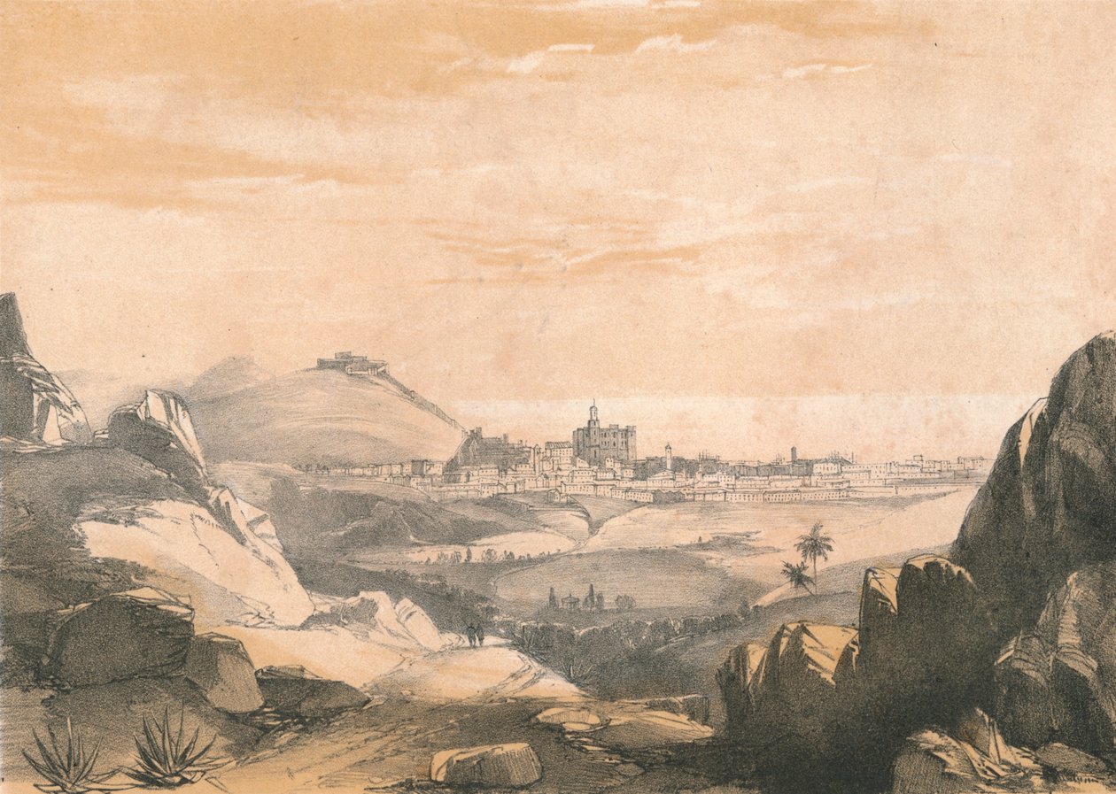 „Malaga z Ermitów”, ok. 1850 r. autorstwa Dickinson Brothers