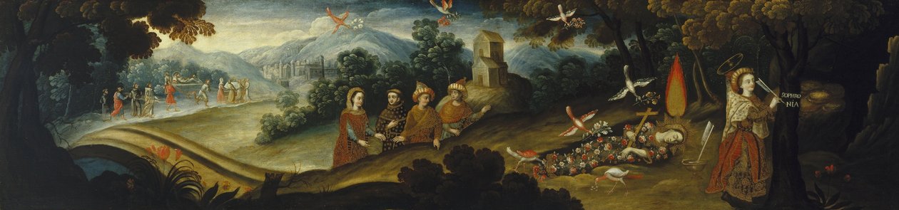 Legenda o Santa Sophronia autorstwa Diego Quispe Tito