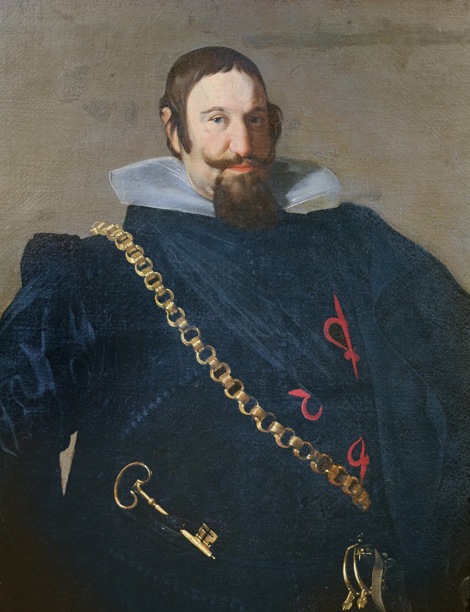 Fragment górnej części ciała księcia Olivares, 1624 olej na płótnie autorstwa Diego Velázquez