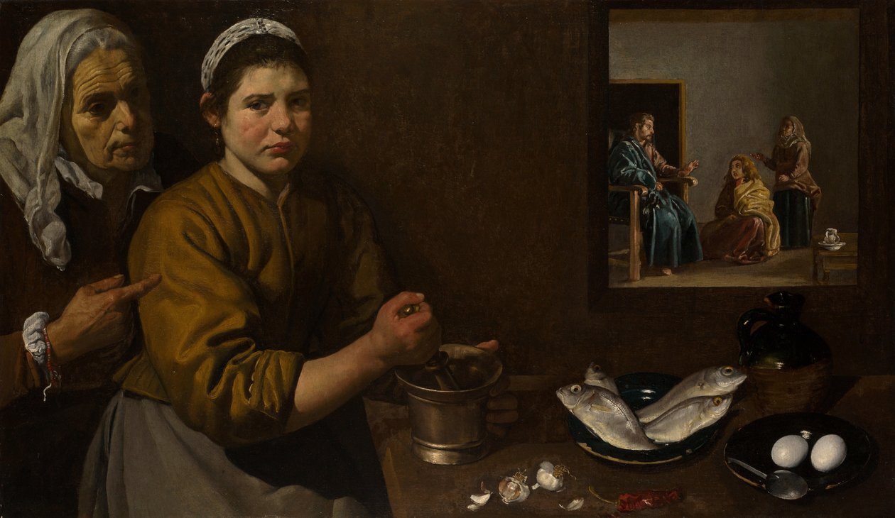Chrystus w Domu Marii i Marty autorstwa Diego Velázquez