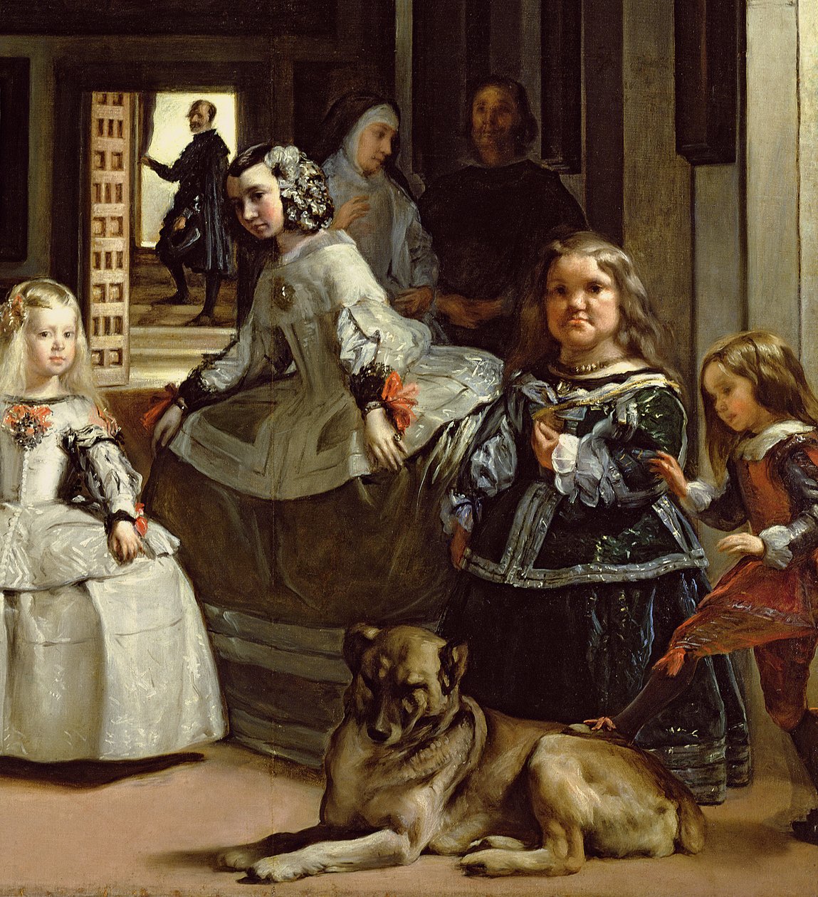 Las Meninas lub Rodzina Filipa IV, c.1656 (szczegół 405) autorstwa Diego Velázquez
