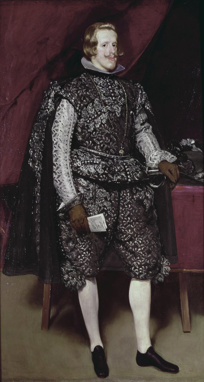 فیلیپ IV (1605-65) په براون او سلور کې اسپانیا، c.1631-2 پولی autorstwa Diego Velázquez