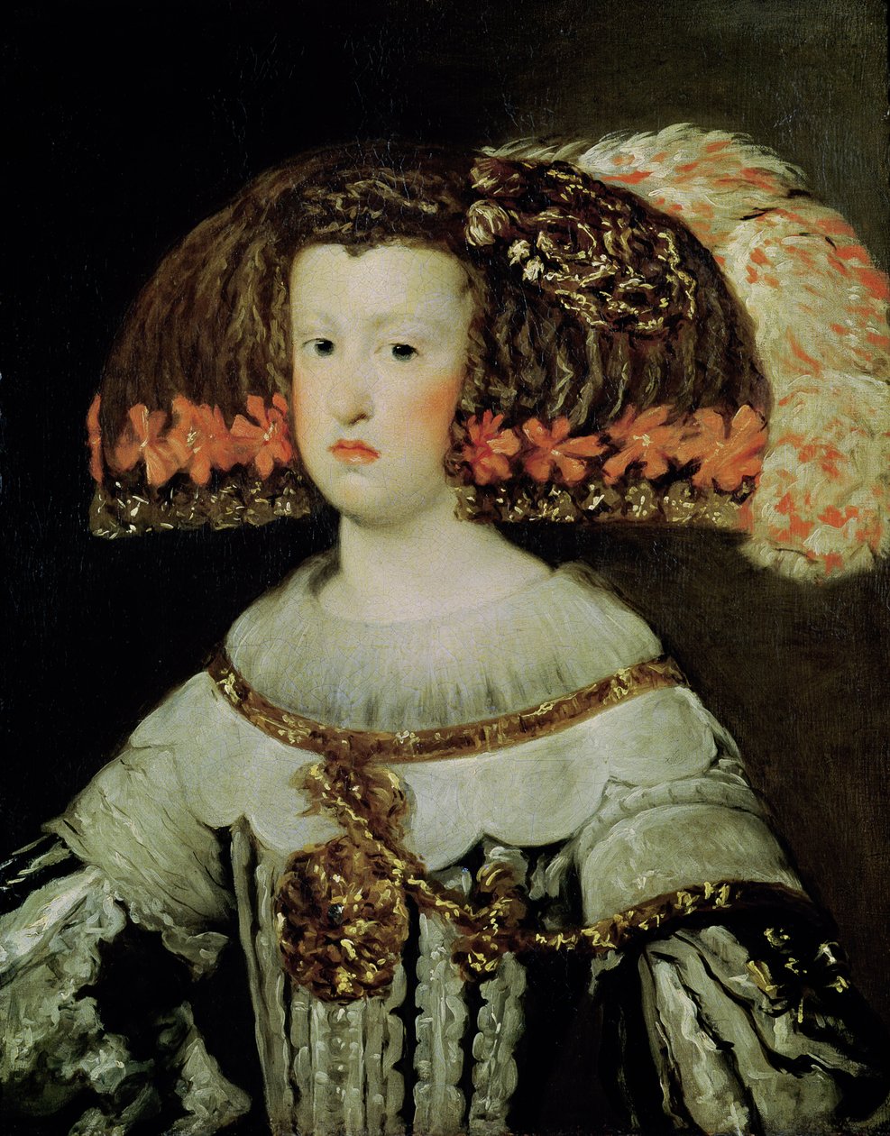 Portret królowej Marii Anny (1635-96) z Hiszpanii autorstwa Diego Velázquez