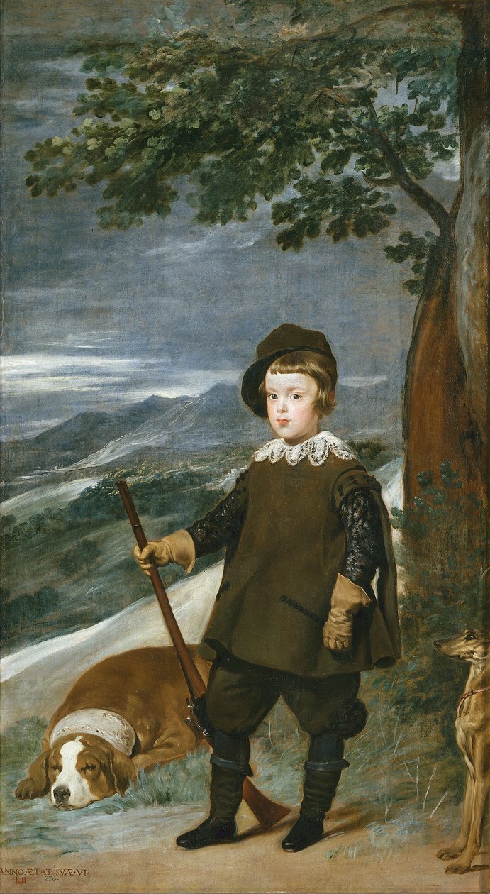 Portret księcia Baltasara Carlosa jako myśliwego autorstwa Diego Velázquez