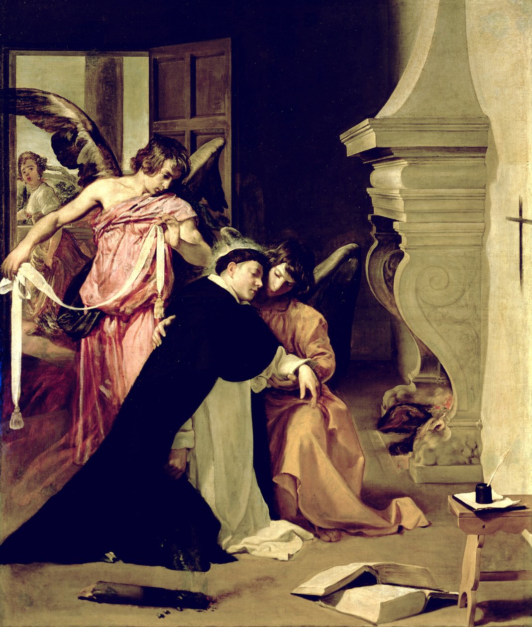 Kuszenie św. Tomasza z Akwinu autorstwa Diego Velázquez