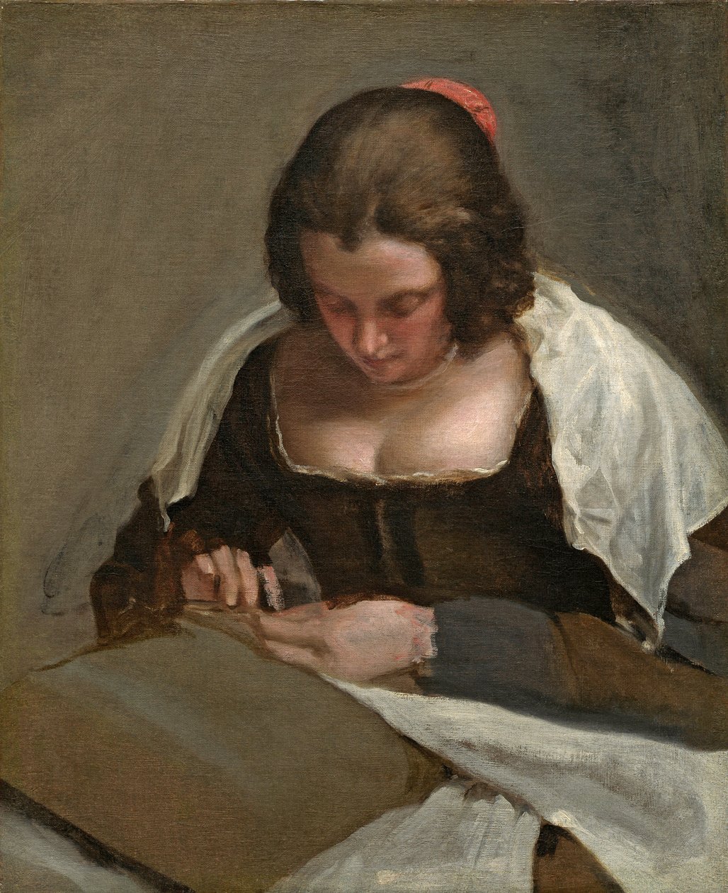 Szwaczka, ok. 1640-50 autorstwa Diego Velázquez
