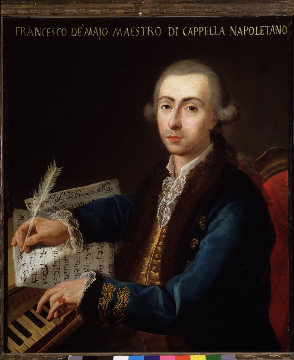 Portret Gian Francesco de Majo (1732-1770) kompozytor włoski autorstwa Diego Pesco