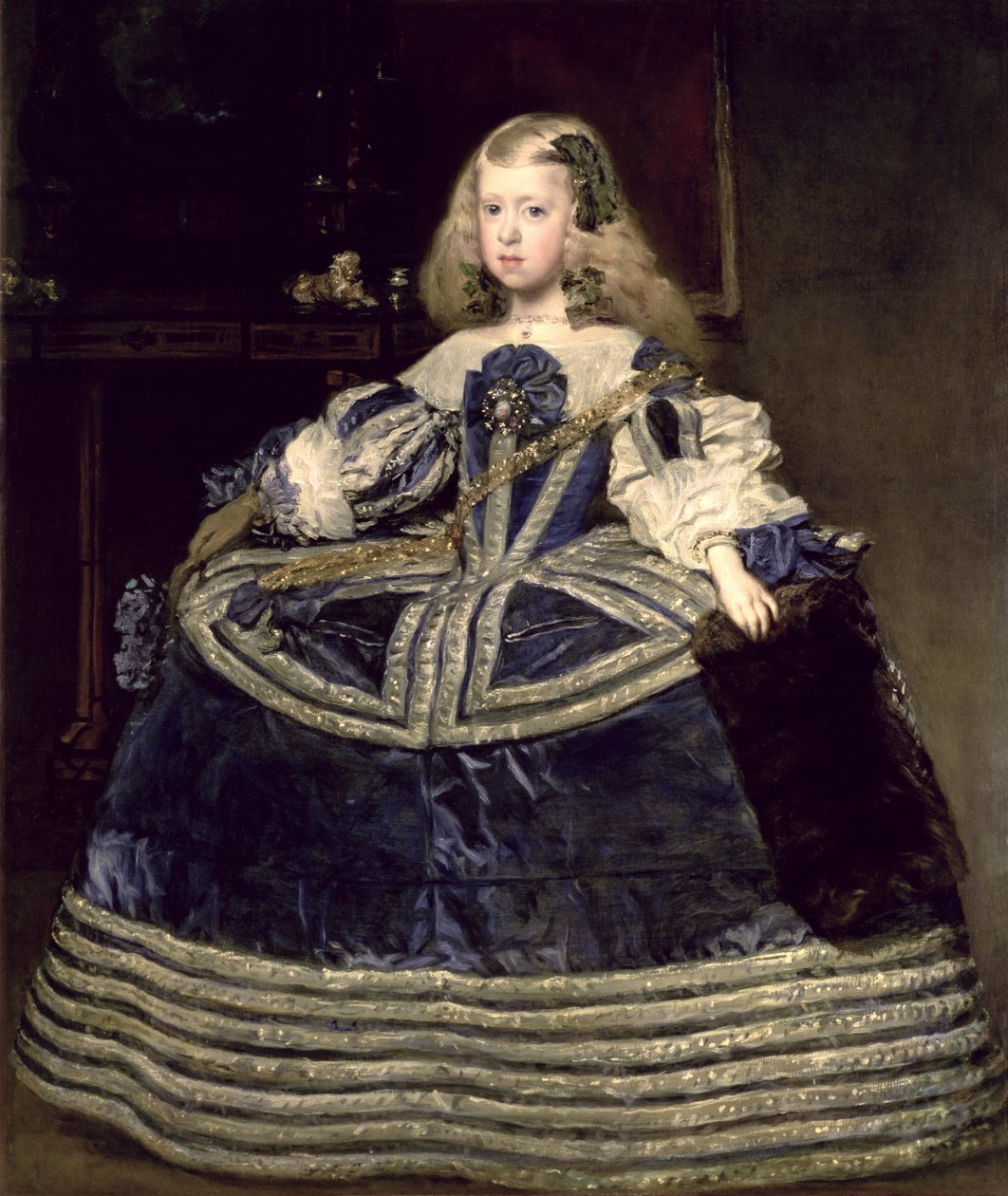 Infantka Małgorzata Teresa w niebieskiej sukience autorstwa Diego Velázquez