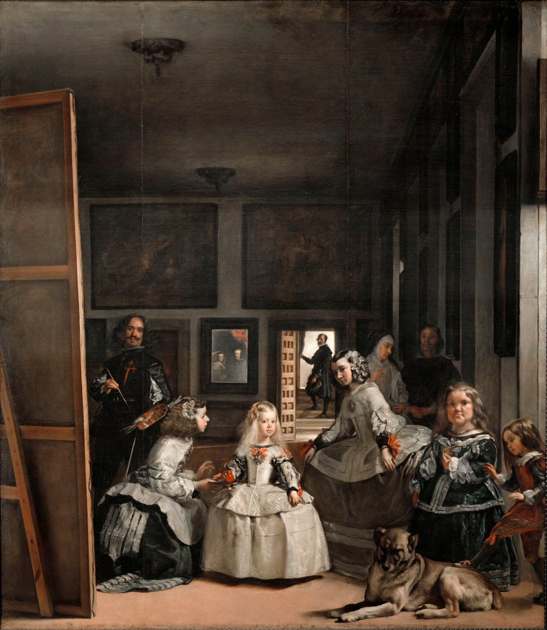 Las Meninas lub Rodzina Filipa IV, ok. 1656 (olej na płótnie) autorstwa Diego Velázquez