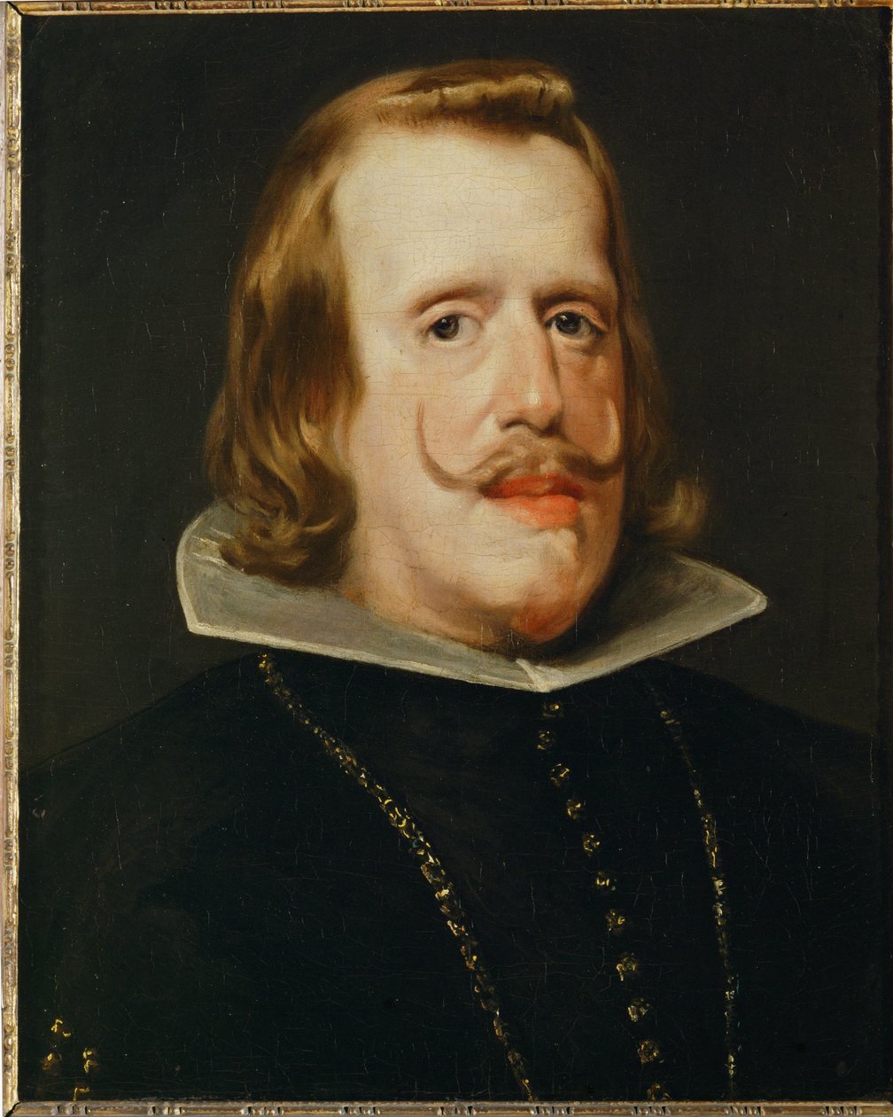 Filip IV, król Hiszpanii, syn króla Filipa III i arcyksiężnej Marii Anny, córki cesarza Ferdynanda III ... autorstwa Diego Rodriguez de Silva y Velazquez