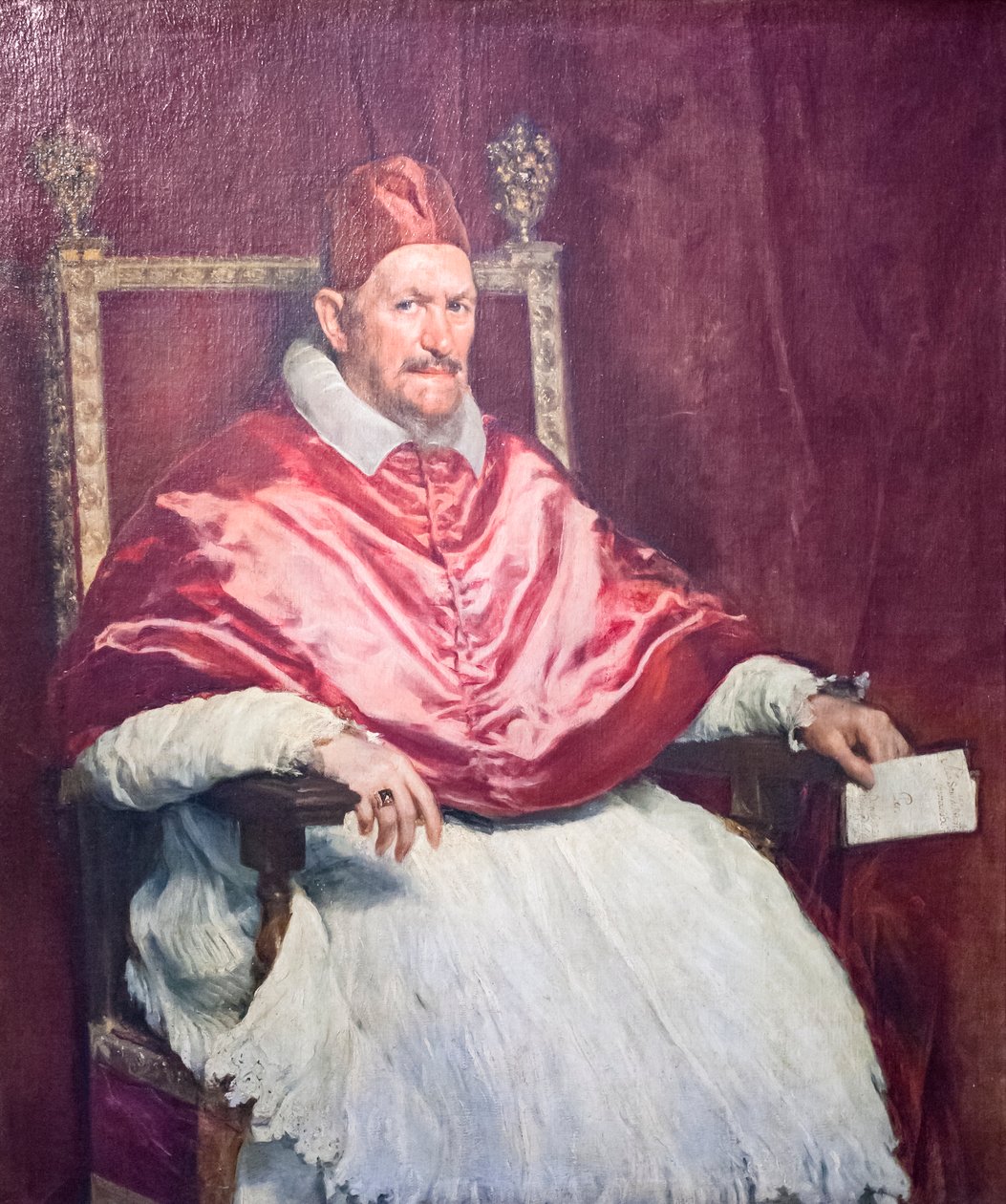 Papież Innocenty X, zwany Giambattista Pamfili autorstwa Diego Velázquez