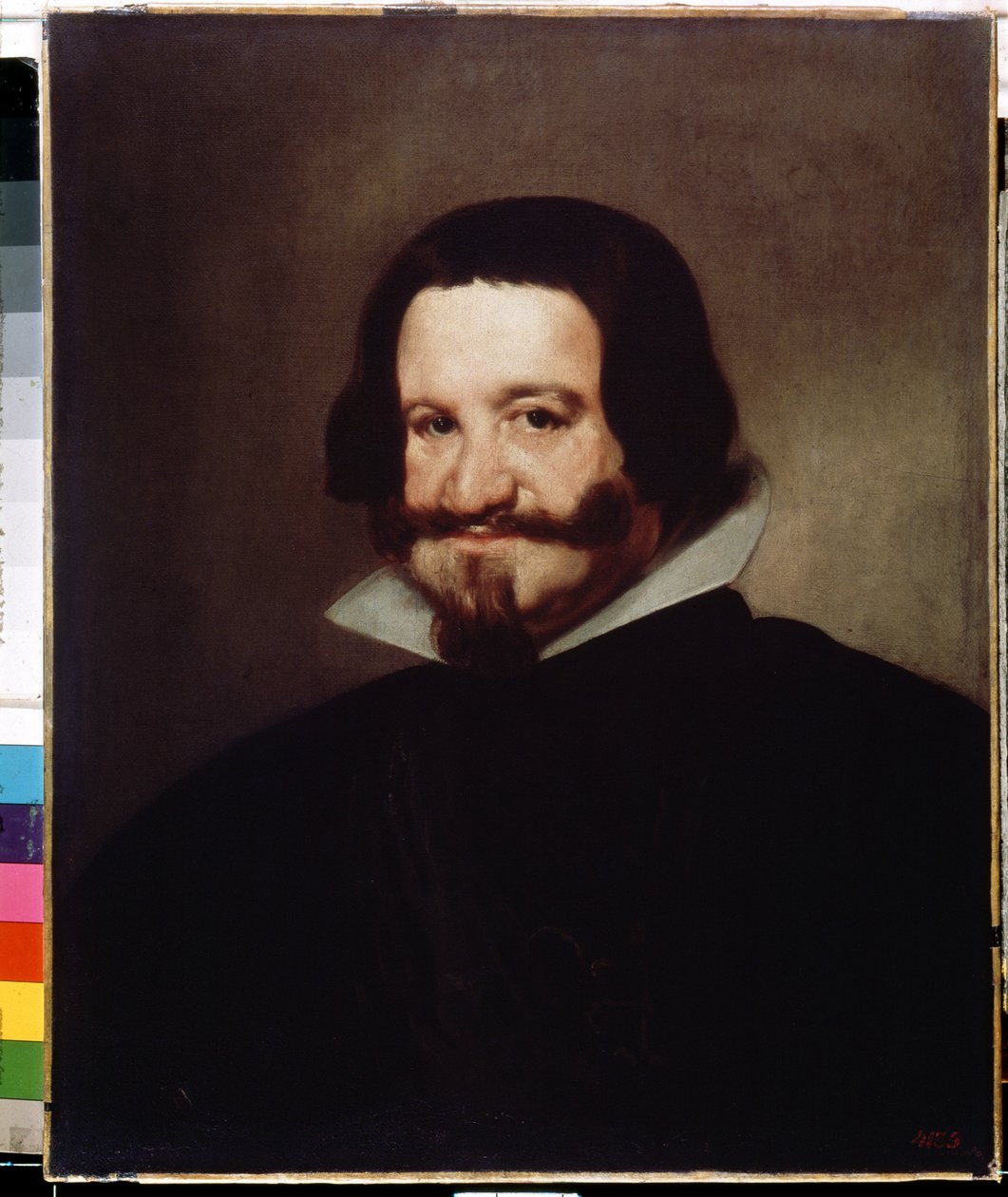 Portret księcia hrabiego Olivares. Gaspar de Guzman y Pimentel, hrabia Olivares i książę Sanlucar la Mayor (1587-1645), hiszpański minister i królewski faworyt. Obraz Diego Velazqueza (1599-1660). Olej na płótnie, 6 autorstwa Diego Velázquez