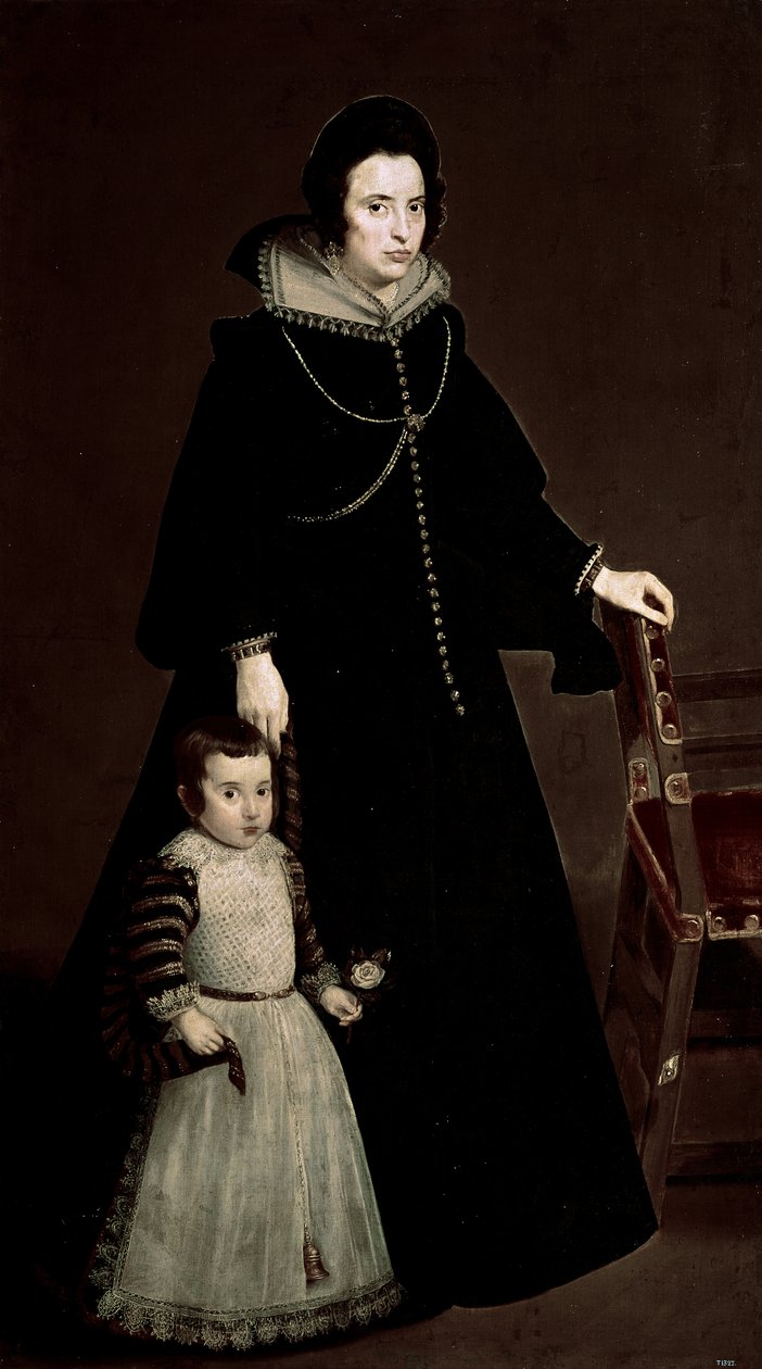 Portret Doñy Antonii de Ipeñarrieta z synem, ok. 1631 (olej na płótnie) autorstwa Diego Rodriguez de Silva y Velazquez