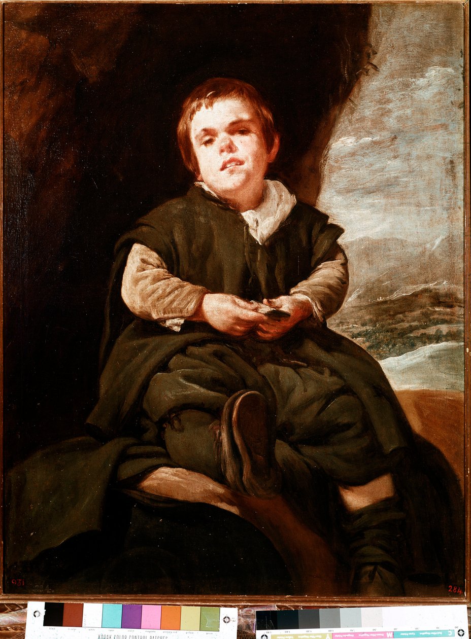 Portret Don Francisco Lezcano, krasnoluda Dworu Hiszpanii (olej na płótnie) autorstwa Diego Velázquez