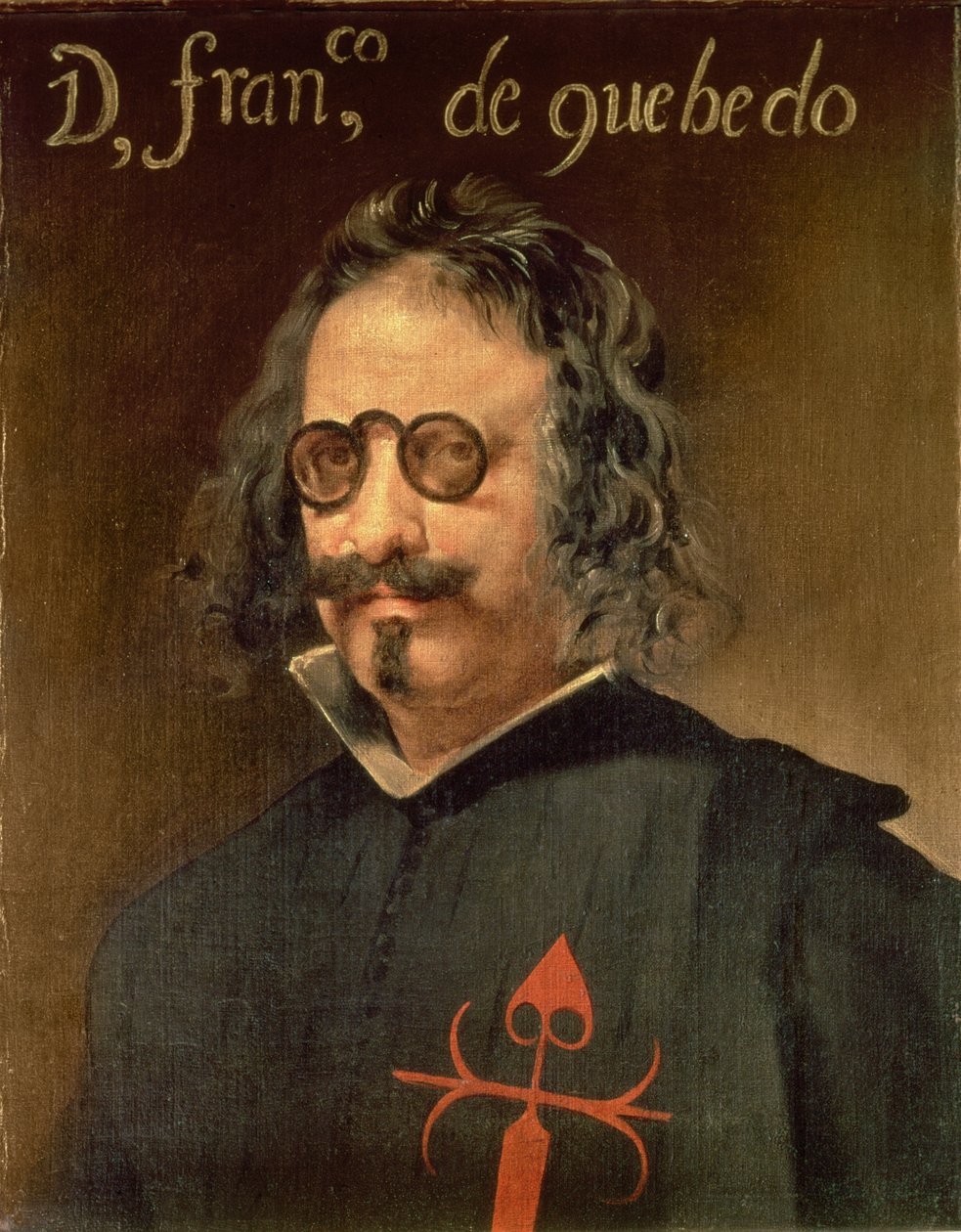 Portret Francisco de Quevedo y Villegas (1580-1645) (olej na płótnie) autorstwa Diego Velázquez