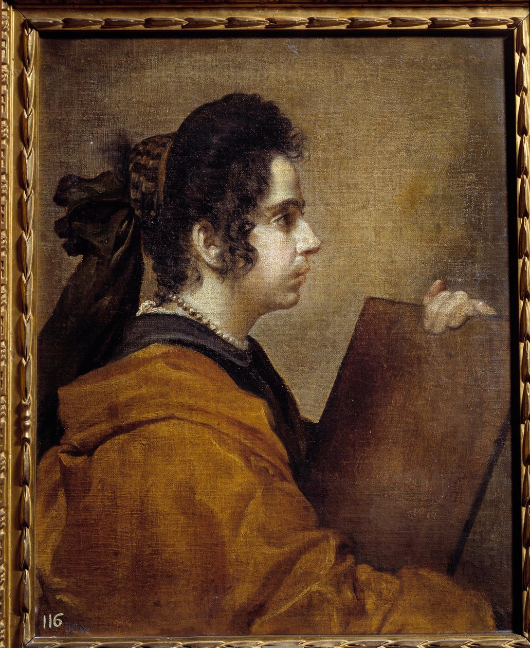 Portret Juany Pacheco w Sybilli. Juana Pacheco, córka malarza Francisco Pacheco (1564-1654) i przyszła żona Diego Velasqueza. Obraz Diego Rodrigueza de Silva y Velasquez (1599-1660) autorstwa Diego Velázquez